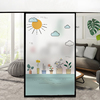 玻璃贴纸遮光个性创意卫生间窗户隔热贴膜植物防水防走光窗花纸