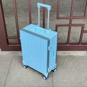 高档铝框一九开行李箱大容量女侧开旅行箱26寸学生拉杆箱20寸