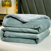 牛奶珊瑚绒毛毯沙发空调，毯子午睡办公室，床上用冬季双面绒床单单件