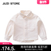 JUZI STORE童装春秋细腻粗针方领装饰上装衬衫男女童1134007