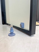 创意圣诞树门吸免打孔浴室玻璃门，防风门塞阻门器强力磁吸地吸门碰