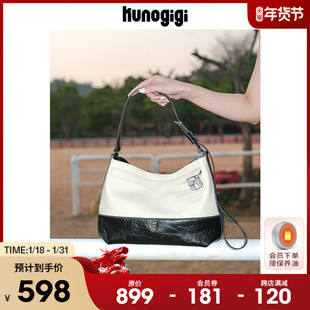 KUNOGIGI/古良吉吉软托特包横款包包女小众设计单肩包斜挎包