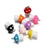 10Pcs 18x11x11mm Colorful 3D Mushroom Charms Keychain Bracel