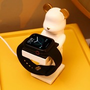 创意适用苹果手表充电器支架充电底座置物架，收纳架applewatch9充电支架底座，iwatch87充电座s6通用可爱se表架