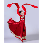 女天路水袖演出服西藏舞蹈服装心b声民族表演服饰成人藏族卓