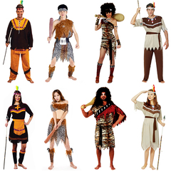 野人服装成人非洲舞蹈猎人衣服