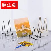 桌面画架展示架铁艺桌面迷你小画架欧式展架画板创意台式照片托架油画金属支架式书立相框桌上小型摆件摆台