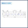 工业铝型材欧标30150重型 高强度铝合金型材铝材 定制流水线开模