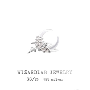 wizardlab原创设计丨手工，雕蜡高级感小众气质银饰，「月神」戒指