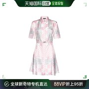 香港直邮潮奢 Versace 范思哲 女士 巴洛克印花束带衬衫连衣裙 10