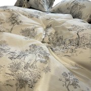 素雅法式复古素描兔兔床上四件套全棉文艺1.5m1.8宿舍被套床单