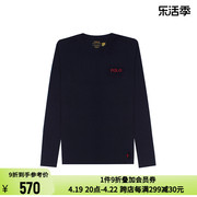 Polo Ralph Lauren 秋冬男士logo标纯色圆领长袖T恤 301365