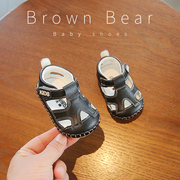 婴儿包头凉鞋夏季一岁宝宝鞋子男婴幼儿6到12个月夏款软底学步鞋8