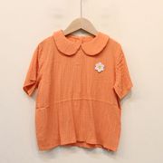 夏季安(夏季安)l系列，80-120品牌童装女童纯棉娃娃，衫短袖韩版洋气薄
