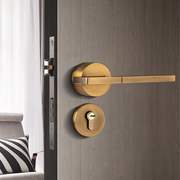 直供现代简约室内门锁磁吸静音锁卧室房门执手锁分体式门把手