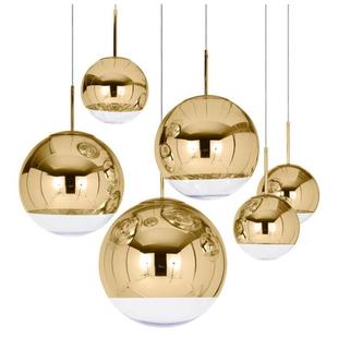 金色圆球吊灯创意现代艺术简约客厅餐厅吧台，店铺泡泡玻璃球形灯具
