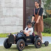 亲子儿童电动车汽车遥控四轮可站大人女宝宝玩具车可坐童车