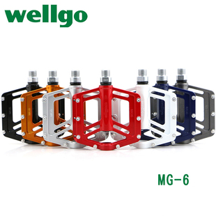 台湾wellgo维格mg-6山地车脚踏镁合金，超轻公路车，培林脚踏板mg-32