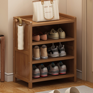 家用室内简易鞋架儿童，小型多层实木鞋子，收纳柜子现代简约门口鞋柜