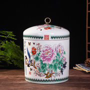 家用厨房防潮储存罐桶装，米箱10kg陶瓷米缸，10斤带盖米桶防虫密封罐