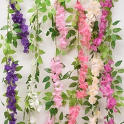 仿真紫藤假花藤条蔓壁挂缠绕空调水管道遮挡装饰客厅吊顶塑料植物