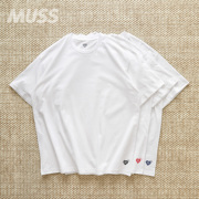 humanmade3packt-shirt三件套小爱心纯棉打底短袖t恤24ss
