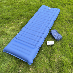自带枕头！脚踏式打气！可拼接！加厚充气睡垫野餐露营单垫床