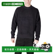 自营calvin klein jeans凯文克莱牛仔裤有机棉男式毛衣-黑色 美