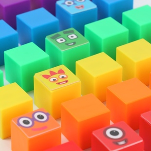 数字积木磁力方块numberblocks正方体，数学教具立体益智拼装玩具