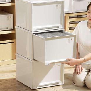 抽屉式收纳箱塑料白色衣柜收纳盒衣物整理箱衣服储物箱收纳柜柜子