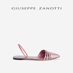 商场同款Giuseppe Zanotti GZ女士尖头平底凉拖鞋