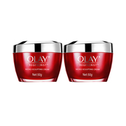 olay玉兰油新生塑颜金纯面霜50g*2瓶大红瓶保湿霜滋润霜