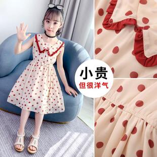 女童夏装连衣裙2-3四4五5六6十7到8岁小学生女孩韩版洋气公主裙子