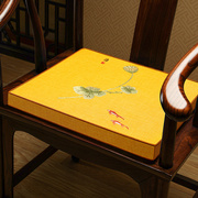 新中式椅垫坐垫加厚防滑垫红木，沙发垫座垫凳子垫圈椅茶椅垫子定制