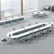 多功能可移动会议桌条形桌，简约长条酒店，折叠培训桌椅组合拼接桌子