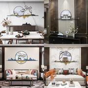 新中式客厅沙发背景墙饰挂画餐厅，挂件书房壁挂墙面壁饰家居装饰品