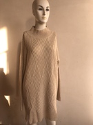 圣奈尔米色加厚中长款毛衣裙(毛衣裙，)女式毛衣外套打底衫全羊毛