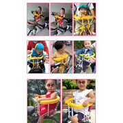 宝宝单车前坐自行车儿童安全座椅加厚电动车座椅快拆前座后座