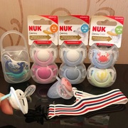 德国进口NUK新生婴儿安抚奶嘴宝宝硅胶软乳胶安睡型0-6-18-36个月