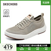 Skechers斯凯奇2024透气一脚蹬男耐磨板鞋户外运动休闲健步鞋