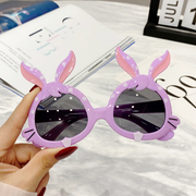 2022儿童偏光太阳镜可爱长耳兔子硅胶眼镜框防紫外线宝宝眼镜