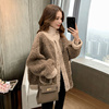 羊羔毛外套(毛外套)女短款2023冬季韩版宽松加厚保暖小个子羊羔绒上衣