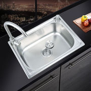 厨房洗菜盆单槽不锈钢，水槽洗碗池菜盆一体，加厚洗手水池套餐1.1