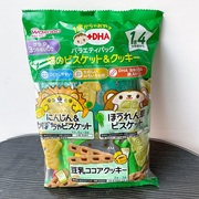 日本和光堂婴幼儿宝宝儿童饼干，含dha米饼泡芙磨牙棒1岁4个月+