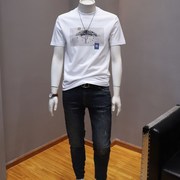 潮牌男士个性印花圆领短袖t恤衫时尚夏季韩版青年休闲半袖T恤