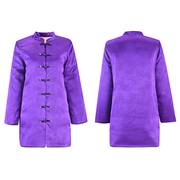 佐丽/时尚高级感新中式设计感对襟扣紫色棉衣棉服外套女装秋冬款