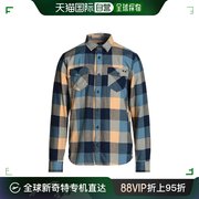 香港直邮潮奢 Vans 范斯 男士格纹衬衫