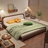 实木沙发床两用可折叠北欧现代小户型客厅双人，可伸缩布艺沙发床