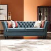 轻奢后现代真皮沙发美式高端大小户型客厅整装单双三人位沙发组合