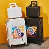 涂鸦行李箱女万向轮铝框密码拉杆箱结实耐用旅行箱男24大容量28寸
